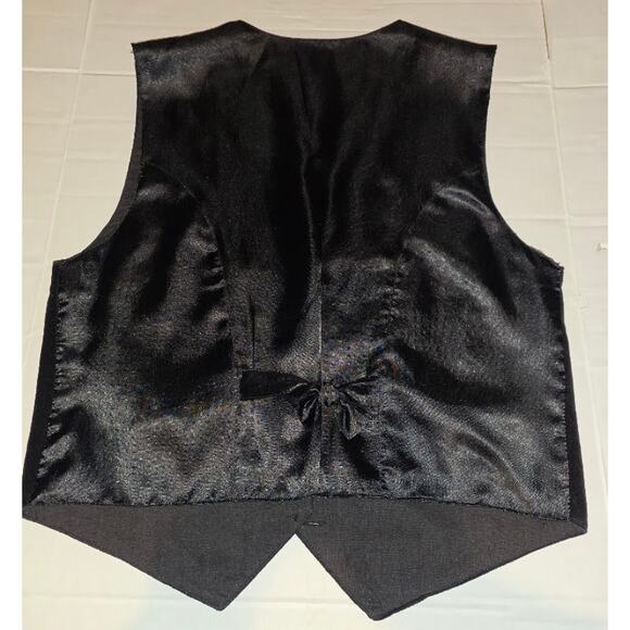 Vintage Tantrums Christmas Stocking Black Velvet Vest Kitsch Size Medium - Picture 4 of 5